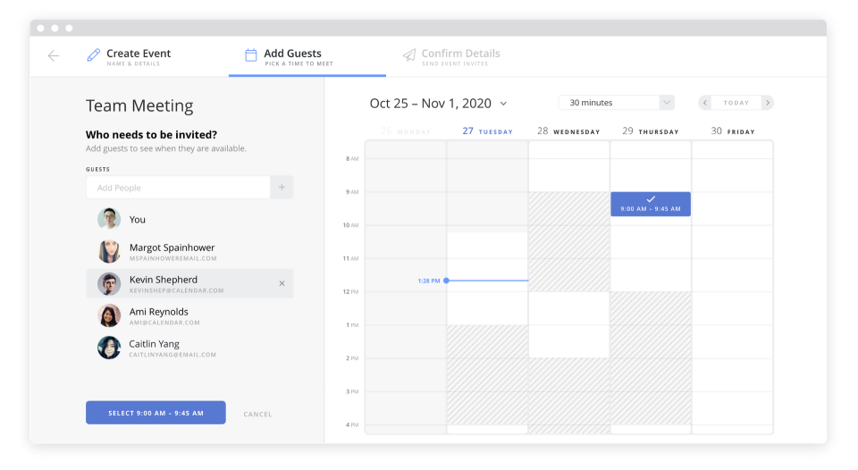 screenshot of Calendar Scheduling Software for Teams